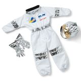 Melissa & Doug Astronaut Role Play Space kostuumset (5 stuks) – jumpsuit, helm, handschoenen, naamdag