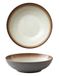 BITZ 11199 Platterschaal Rond Steengoed Crème, Grijs 6 stuk(s)