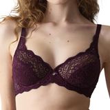Triumph BH Amourette 300 W met beugel - Colours - Stevige klassieke kanten bh - 95C - Bordeaux