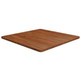 VidaXL Tafelblad vierkant 80x80x2,5cm eiken behandeld donkerbruin