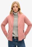 Superdry Dames Polarfleecejack met Volledige Rits - Roze - Maat UK8/EU36