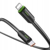USAMS Câble USB-C/Lightning 1m SJ735 30W Noir YU Series SJ735USB01