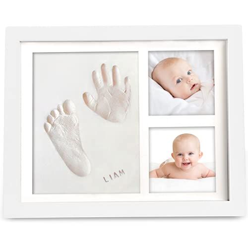 KeaBabies Baby Handafdruk Voetafdruk Herinnerings Kit - Alpine White