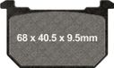 EBC plaquettes de frein, type FA068HH, métal fritté