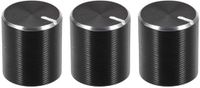 Merkloos Wan GmbH Draaipotentiometer met kartelas - Aluminium Volumeregelknop 6mm Asdiameter