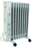 Perel Velleman - TC78009N olie radiator 2000W 3 treden 9 ribben 60x41x12cm verwarming elektrische verwarming 256003