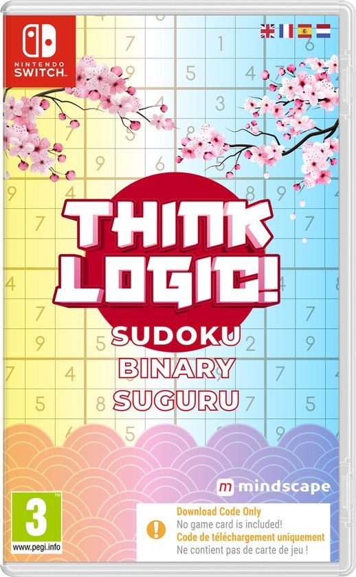 Mindscape Think Logic! Sudoku - Binary - Suguru (Code in a Box) - Nintendo Switch