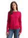Tom Tailor - Gebreide trui met knoopdetails - Maat XXXL - dark pink