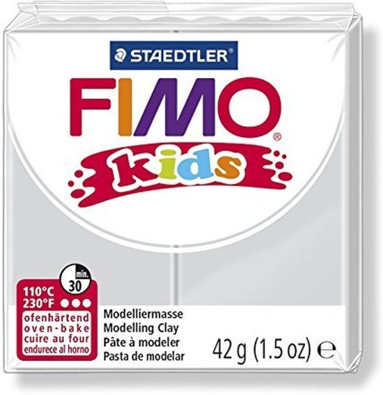 Fimo Kids Boetseerklei 42 G Licht Grijs