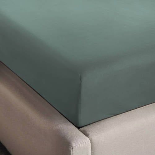 NOUS Living jersey fitted sheet - dark green