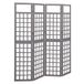 vidaXL Paravent/trellis avec 4 panneaux 161x180 cm bois de sapin gris