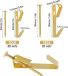 Jeu de clous Clous muraux Tête plate 100 pièces Matériel de fixation