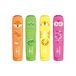 KeyRoad Fluo Jungle Markeerstiften, set van 4 stuks, kleur: orgungeel, roze, groen/markeerstift, niet-giftige inkt, voor kinderen op school, lijndikte: 1-5 mm, KR972176
