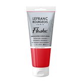 Lefranc Bourgeois 300573 Flashe acryl- en vinylverf, lichtecht, dekkend en bestand tegen veroudering - 80ml Tube, Oriental Red