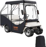VEVOR Transparante Golfkar Regenhoes 4 Persoons Golfkarhoes 152x110cm 420d Polyester Waterdichte Draagbare Mobiele Golfkar Opberghoes Past Op Ezgo Txt Golfkar