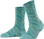FALKE Shiny Special Edition drukvrije rolrand lyocell Sokken dames groen - maat 35-38