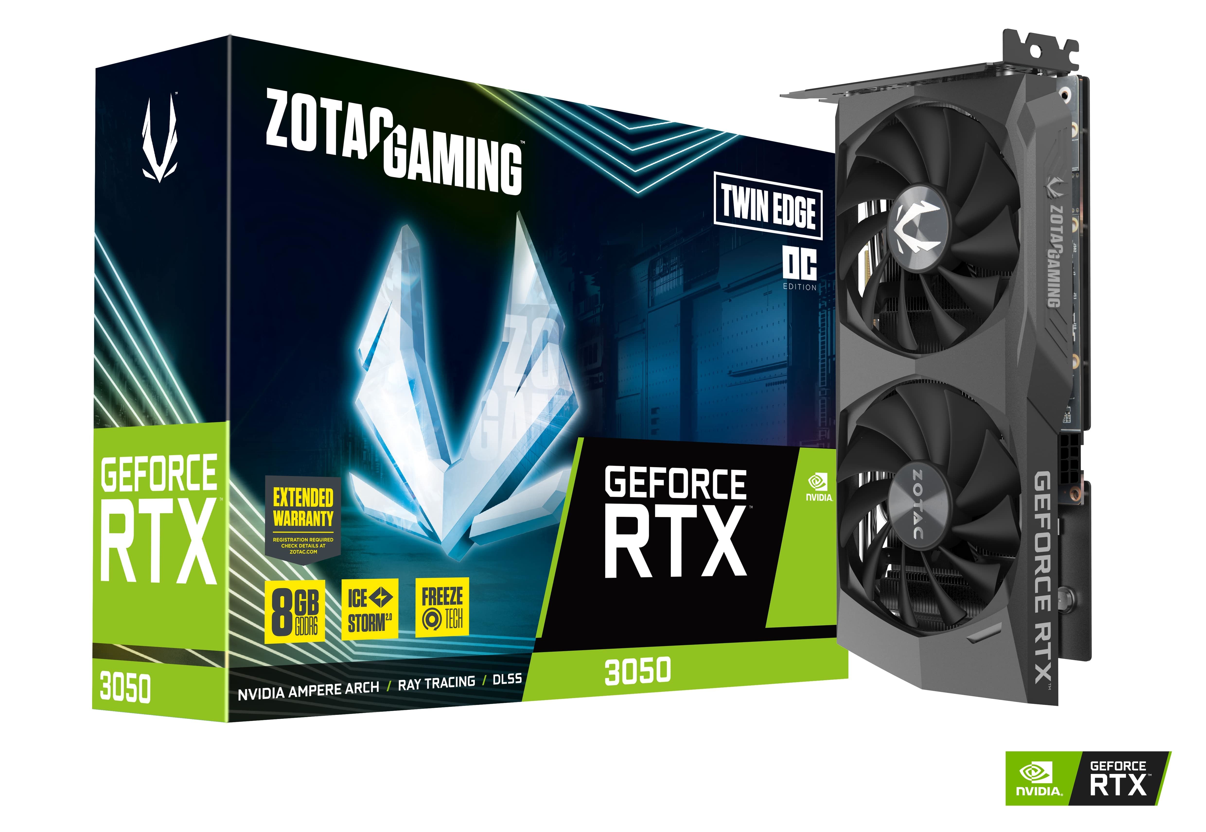 Zotac GeForce RTX 3050 Twin Edge OC - 8GB GDDR6