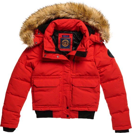 Superdry Everest Bomber Jas Rood XS Vrouw