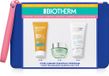 Biotherm SUMMER ESSENTIALS: Neon blue pouch + Aquasource gel 15ml + Lait corporel 50ml + Waterlover sunmilk SPF30 40ml