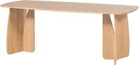 WOOOD Veere Eettafel - Massief Eikenhout - Naturel - 200 x 100 cm