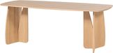 WOOOD Veere Eettafel - Massief Eikenhout - Naturel - 200 x 100 cm