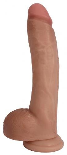 Bareskin Realistische Dildo Met Balzak 25 CM - Beige