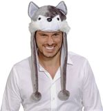 Finidi Wolvenmuts unisex Grijs Pluche