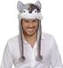 Finidi Wolvenmuts unisex Grijs Pluche