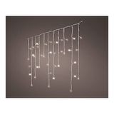Zarivy Icicle Lights Led-lichtgordijn, 5,8 m, met 240 leds in warm licht