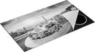 Chefcare Inductie Beschermer Park Güell in Barcelona - Zwart Wit - 90x55 cm