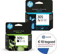 HP 305 Inktcartridge Zwart XL & Kleur + Instant Ink Tegoed