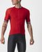 Castelli Entrata VI Jersey Heren Fietsshirt Korte Mouwen Rood Bordeaux