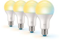WiZ Voordeelverpakking - E27 - met 4 standaardlampen - Mat - 60W - 806lm - Warm tot Koelwit Licht - Slimme LED Verlichting - Werkt met Apple HomeKit, Alexa en Google Home - Tunable White