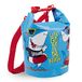 PERLETTI Blauwe rugzak voor kinderen, waterdicht, sporttas voor jongens, piraten, haai, reizen, waterdicht, met lange verstelbare riem, waterdichte tas voor strand, zee, uitstapjes, 25 x 18 x 18 cm