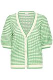 Ichi IHARDINA CA3 Dames Vest - BIRCH W GREENBRIAR STRIPE