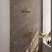 Brauer Gold Edition Thermostatische Regendoucheset Inbouw - Hoofddouche 30 cm - Geborsteld Goud