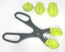 Fackelmann Food&More modelleertang voor croettes en klauwen, schoppen van ABS, marinegrijs en groen