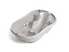 OKBABY Onda Evolution - Ergonomisch ontworpen babybadje met antislipzitje voor baby's van 0-12 maanden - grijs