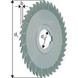 Fraise 3 Tailles Étroite, Ø X Larg. : D1 - Js16 X B - K11 : 125 X 6,0 Mm, Alésage D2 - H7 32 Mm, Nombre De Dents 40