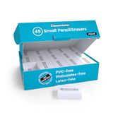 Classmaster PES45 potloodgum, klein, PVC-vrij, ftalaatvrij, wit, 45 stuks