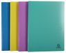 Forever Exacompta 88290E Display Book 20 pockets, A4, Polypropylene, Blue/Fuchsia/Turquoise/Yellow, Pack of 4
