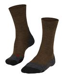 FALKE TK2 Melange Wandelsokken anti blaren, medium padding merinowol sportsokken heren bruin - Maat 44-45