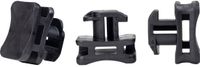HellermannTyton ACFM5W8PT4,5 Kabelbindervoetje Profielrail 151-03245 Stootbestendig Zwart 25 stuk(s)