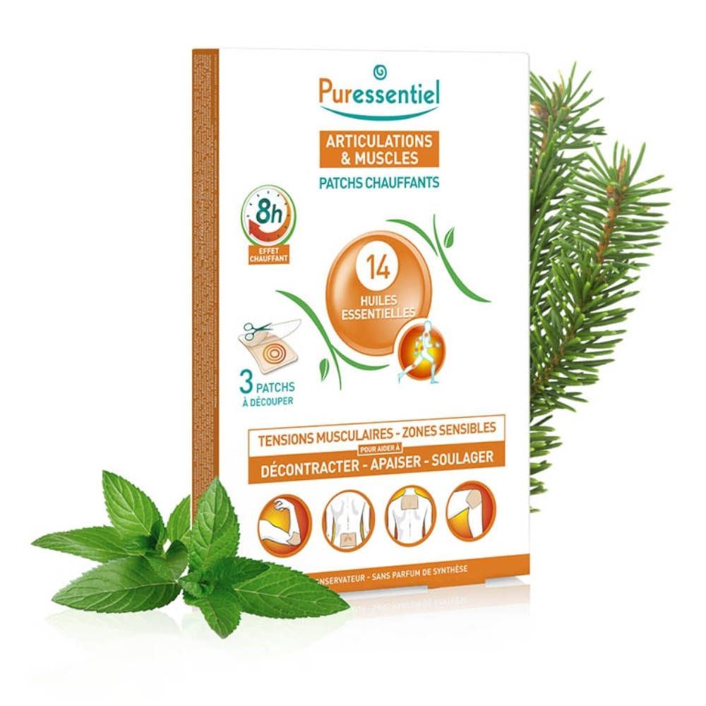 Puressentiel Gewrichten & Spieren Verwarmende Patches - 3 stuks