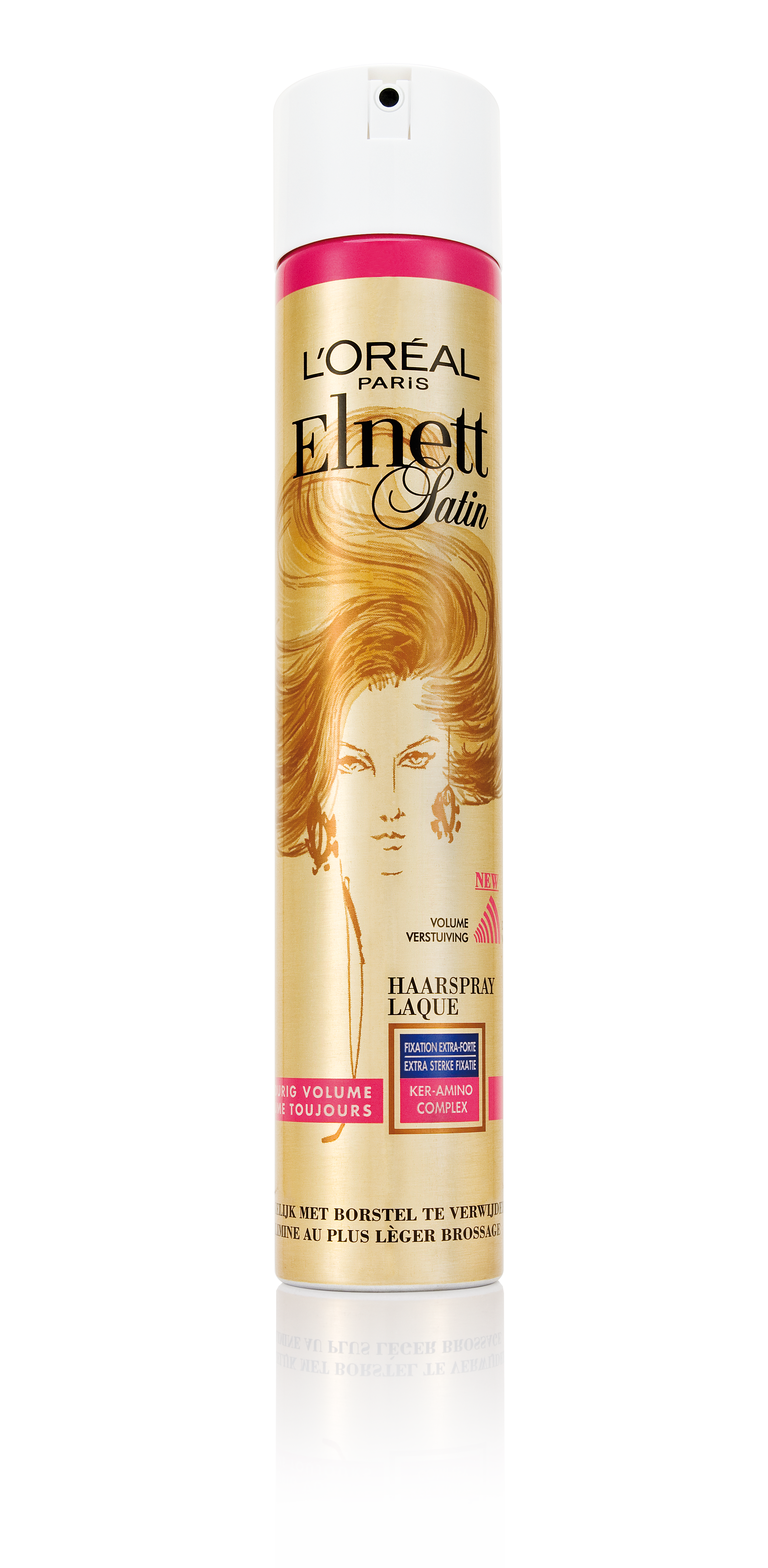 L'Oréal Elnett Satin Volume Fixatie - 400 ml - Haarlak