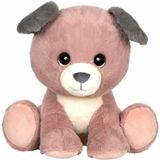 Gipsy Toys Pluche Hond Puppy Eyes Pets 37 cm Grijs/Roze