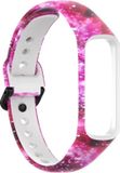 By Qubix - Siliconen bandje met print - Sterrenhemel - Geschikt voor Samsung Galaxy Fit 2