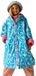 Regatta Unisex Kid Waterdichte Omkleedjas Blauw Dierenprint Fleece Gevoerd 9 jaar