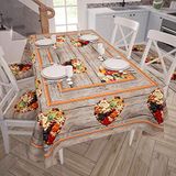 PETTI Artigiani Italiani - Tafelkleed, keukentafelkleed, design, gedroogde vruchten, X18-zits (140 x 360 cm), 100% Made in Italy
