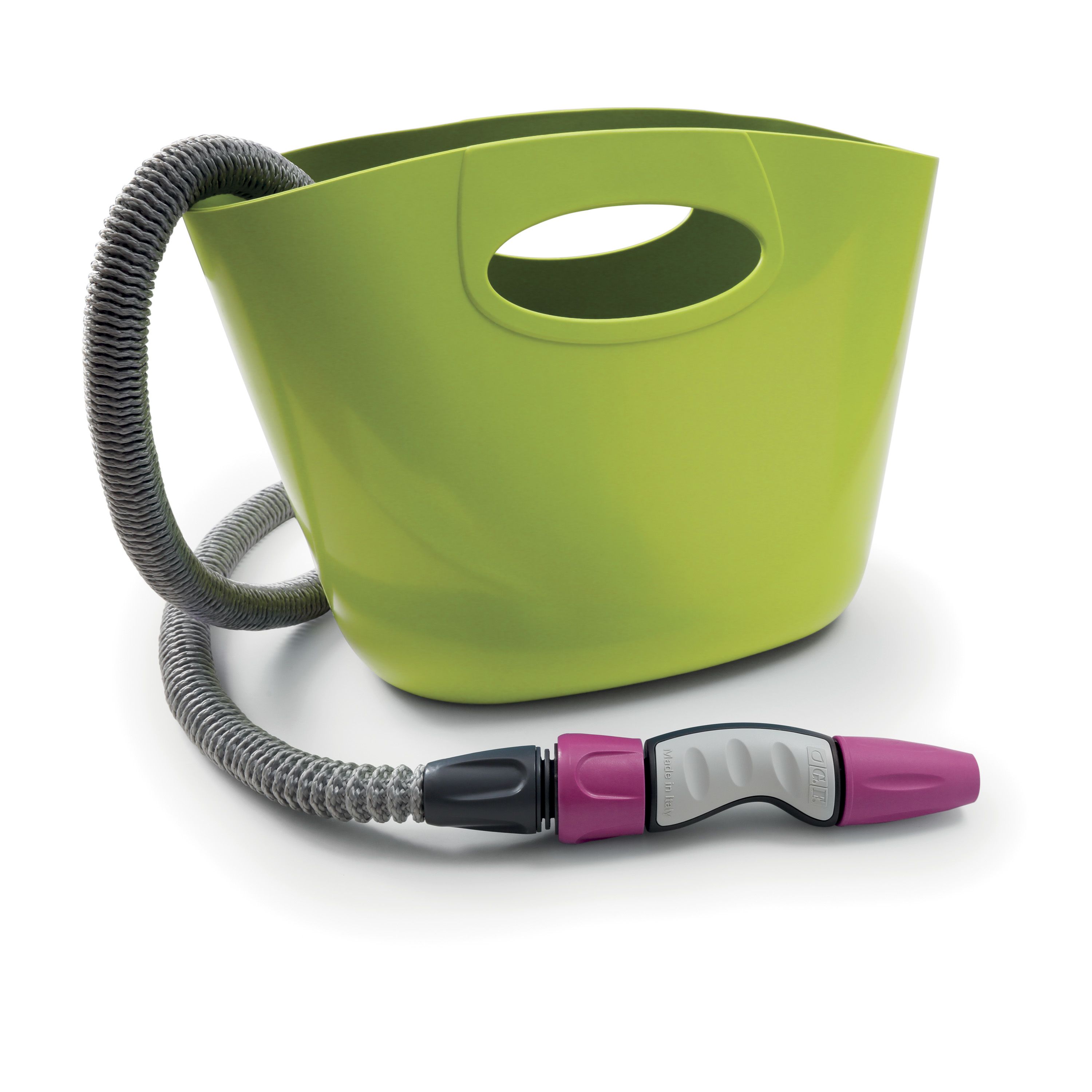 G.F. Aquapop 15 m Green Above Ground Garden Hose with Spray Nozzle